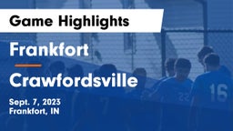 Frankfort  vs Crawfordsville  Game Highlights - Sept. 7, 2023