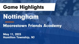 Nottingham  vs Moorestown Friends Academy Game Highlights - May 11, 2023
