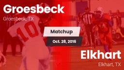 Matchup: Groesbeck High Schoo vs. Elkhart  2016