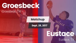 Matchup: Groesbeck High Schoo vs. Eustace  2017