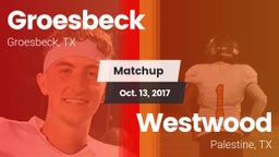 Matchup: Groesbeck High Schoo vs. Westwood  2017