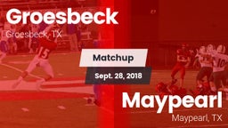 Matchup: Groesbeck High Schoo vs. Maypearl  2018