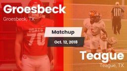 Matchup: Groesbeck High Schoo vs. Teague  2018