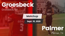 Matchup: Groesbeck High Schoo vs. Palmer  2020