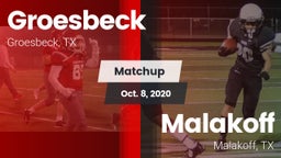 Matchup: Groesbeck High Schoo vs. Malakoff  2020