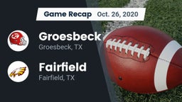 Recap: Groesbeck  vs. Fairfield  2020
