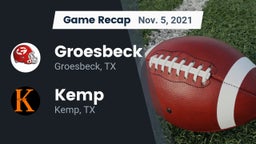 Recap: Groesbeck  vs. Kemp  2021