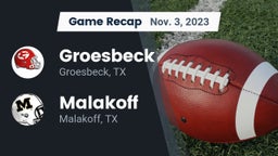 Recap: Groesbeck  vs. Malakoff  2023