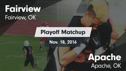 Matchup: Fairview  vs. Apache  2016