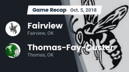 Recap: Fairview  vs. Thomas-Fay-Custer  2018