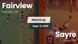 Matchup: Fairview  vs. Sayre  2019