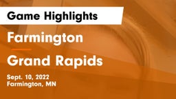 Farmington  vs Grand Rapids Game Highlights - Sept. 10, 2022