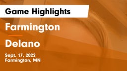 Farmington  vs Delano  Game Highlights - Sept. 17, 2022