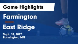 Farmington  vs East Ridge  Game Highlights - Sept. 10, 2022