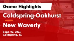 Coldspring-Oakhurst  vs New Waverly  Game Highlights - Sept. 22, 2023