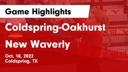 Coldspring-Oakhurst  vs New Waverly  Game Highlights - Oct. 18, 2022