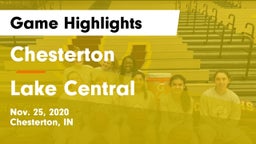 Chesterton  vs Lake Central  Game Highlights - Nov. 25, 2020