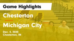 Chesterton  vs Michigan City  Game Highlights - Dec. 4, 2020