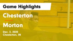 Chesterton  vs Morton  Game Highlights - Dec. 2, 2020