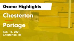 Chesterton  vs Portage  Game Highlights - Feb. 13, 2021