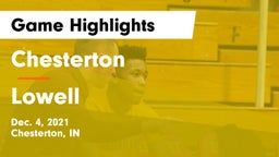 Chesterton  vs Lowell  Game Highlights - Dec. 4, 2021