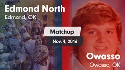Matchup: Edmond North High vs. Owasso  2016