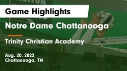 Notre Dame Chattanooga vs Trinity Christian Academy  Game Highlights - Aug. 20, 2022