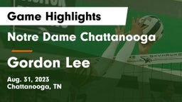 Notre Dame Chattanooga vs Gordon Lee  Game Highlights - Aug. 31, 2023