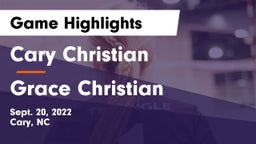 Cary Christian  vs Grace Christian  Game Highlights - Sept. 20, 2022