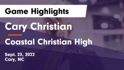 Cary Christian  vs Coastal Christian High Game Highlights - Sept. 23, 2022