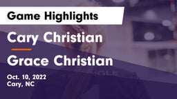 Cary Christian  vs Grace Christian  Game Highlights - Oct. 10, 2022
