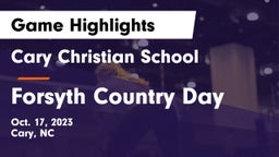 Cary Christian School vs Forsyth Country Day Game Highlights - Oct. 17, 2023