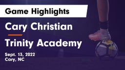 Cary Christian  vs Trinity Academy Game Highlights - Sept. 13, 2022