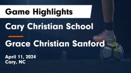 Cary Christian School vs Grace Christian Sanford Game Highlights - April 11, 2024