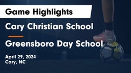 Cary Christian School vs Greensboro Day School Game Highlights - April 29, 2024