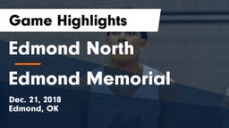 Edmond North  vs Edmond Memorial  Game Highlights - Dec. 21, 2018