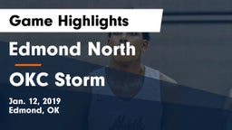 Edmond North  vs OKC Storm Game Highlights - Jan. 12, 2019