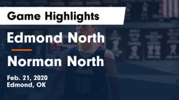 Edmond North  vs Norman North  Game Highlights - Feb. 21, 2020