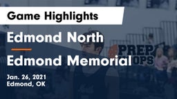 Edmond North  vs Edmond Memorial  Game Highlights - Jan. 26, 2021