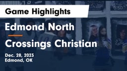 Edmond North  vs Crossings Christian  Game Highlights - Dec. 28, 2023