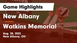 New Albany  vs Watkins Memorial  Game Highlights - Aug. 28, 2023
