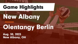 New Albany  vs Olentangy Berlin  Game Highlights - Aug. 30, 2023