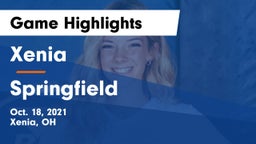 Xenia  vs Springfield Game Highlights - Oct. 18, 2021