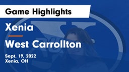 Xenia  vs West Carrollton Game Highlights - Sept. 19, 2022