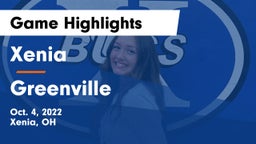 Xenia  vs Greenville Game Highlights - Oct. 4, 2022