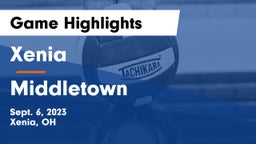Xenia  vs Middletown Game Highlights - Sept. 6, 2023