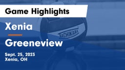 Xenia  vs Greeneview  Game Highlights - Sept. 25, 2023
