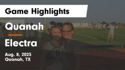 Quanah  vs Electra  Game Highlights - Aug. 8, 2023