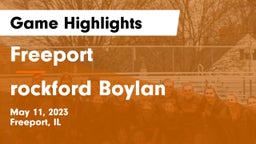 Freeport  vs rockford Boylan Game Highlights - May 11, 2023
