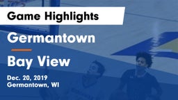 Germantown  vs Bay View  Game Highlights - Dec. 20, 2019
